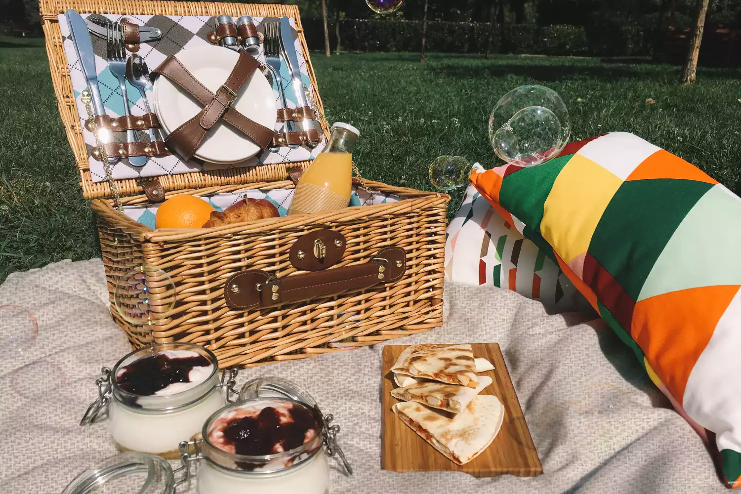 summer picnic blanket