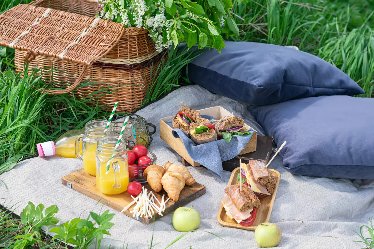 waxed canvas picnic blanket